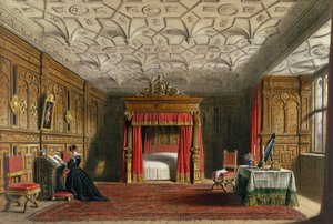 Inlaid Chamber, Sizergh, Westmoreland, 1849 by Joseph Nash